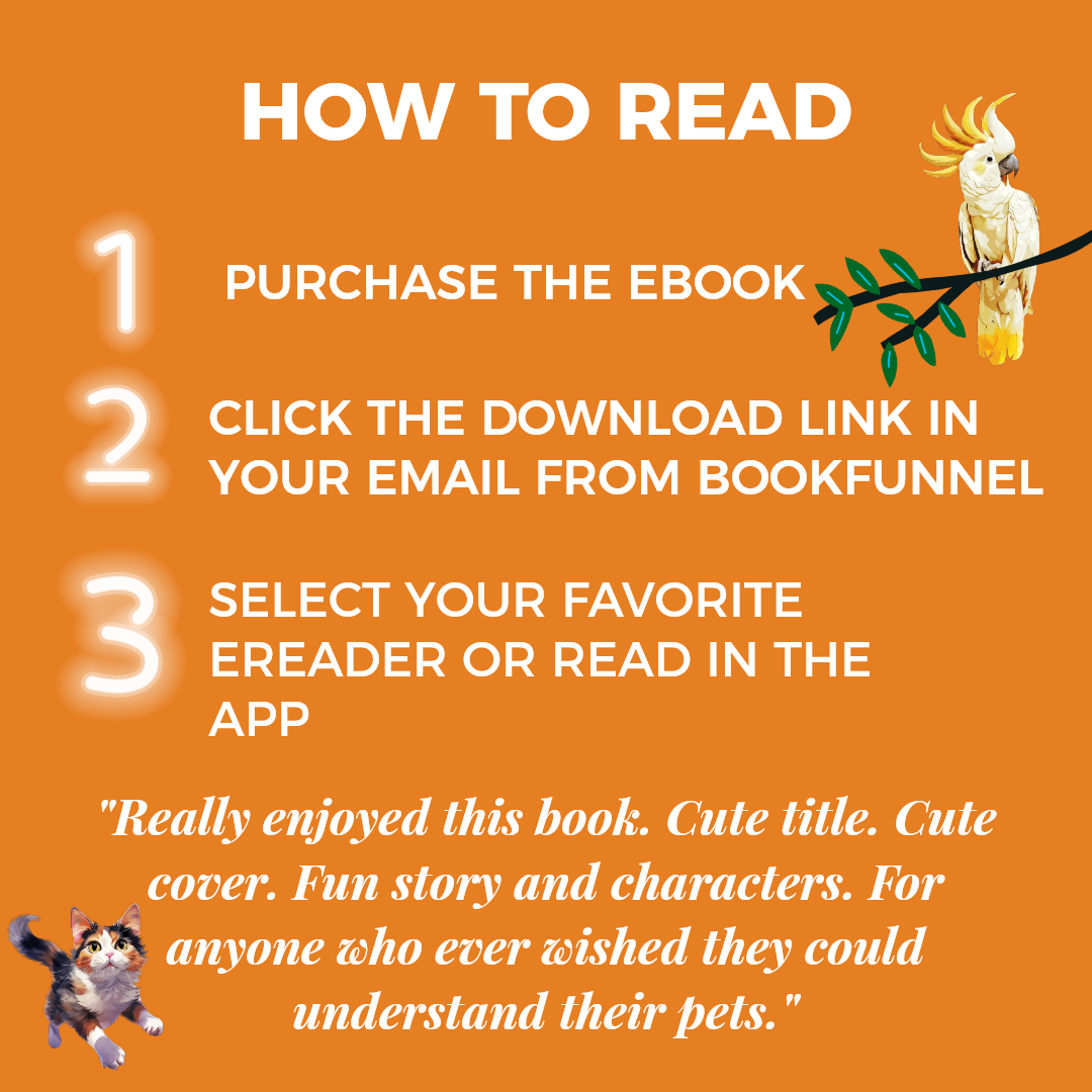 How to Read: Purchase the ebook, click on the link from the Bookfunnel email, select your favorite ereader or read in the Bookfunnel app. 